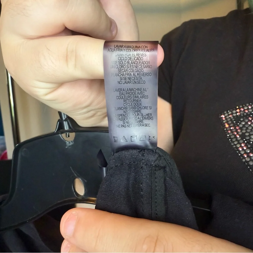 Calvin Klein Women's Black Distressed Draped Lapel Jacket Size: 3X - Picture 4 of 8